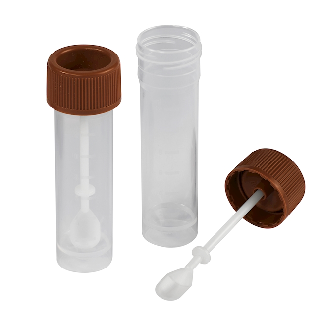 Tube échantillons de selles PP 13 ml